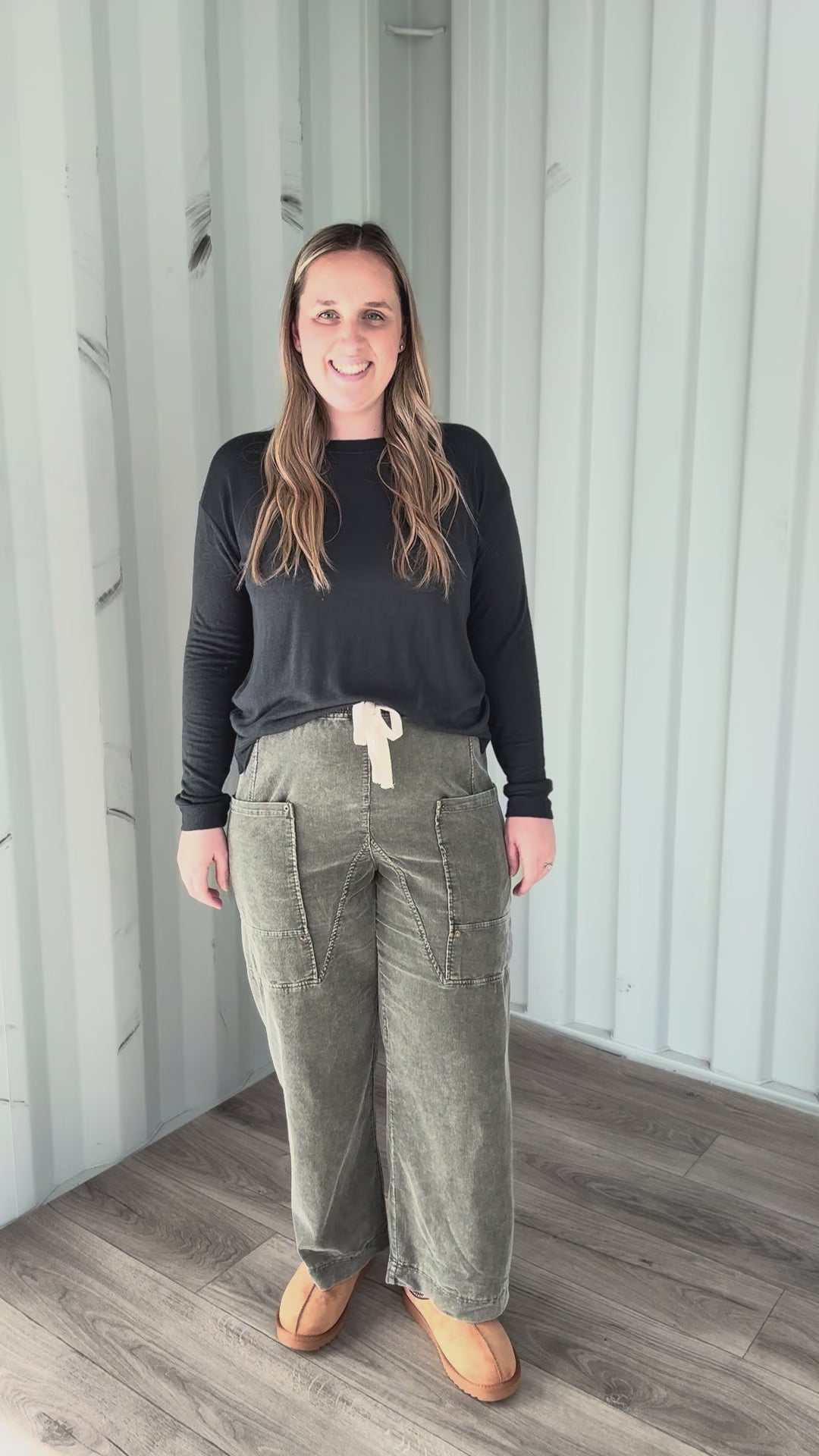 Auburn Corduroy Cargo Pant- OLIVE