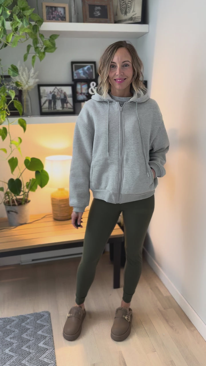 Mode Align High Rise Leggings- ARMY GREEN