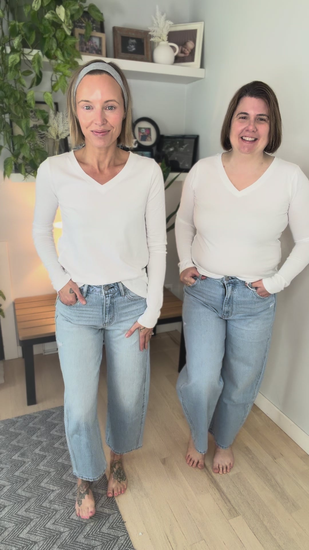 Vervet Camille High Rise Barrel Jeans- LIGHT