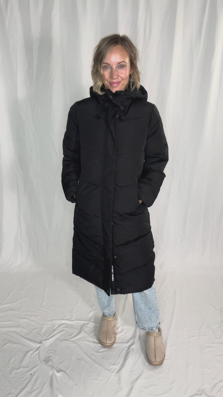 ONLY Maggi Long Puffer Coat- BLACK