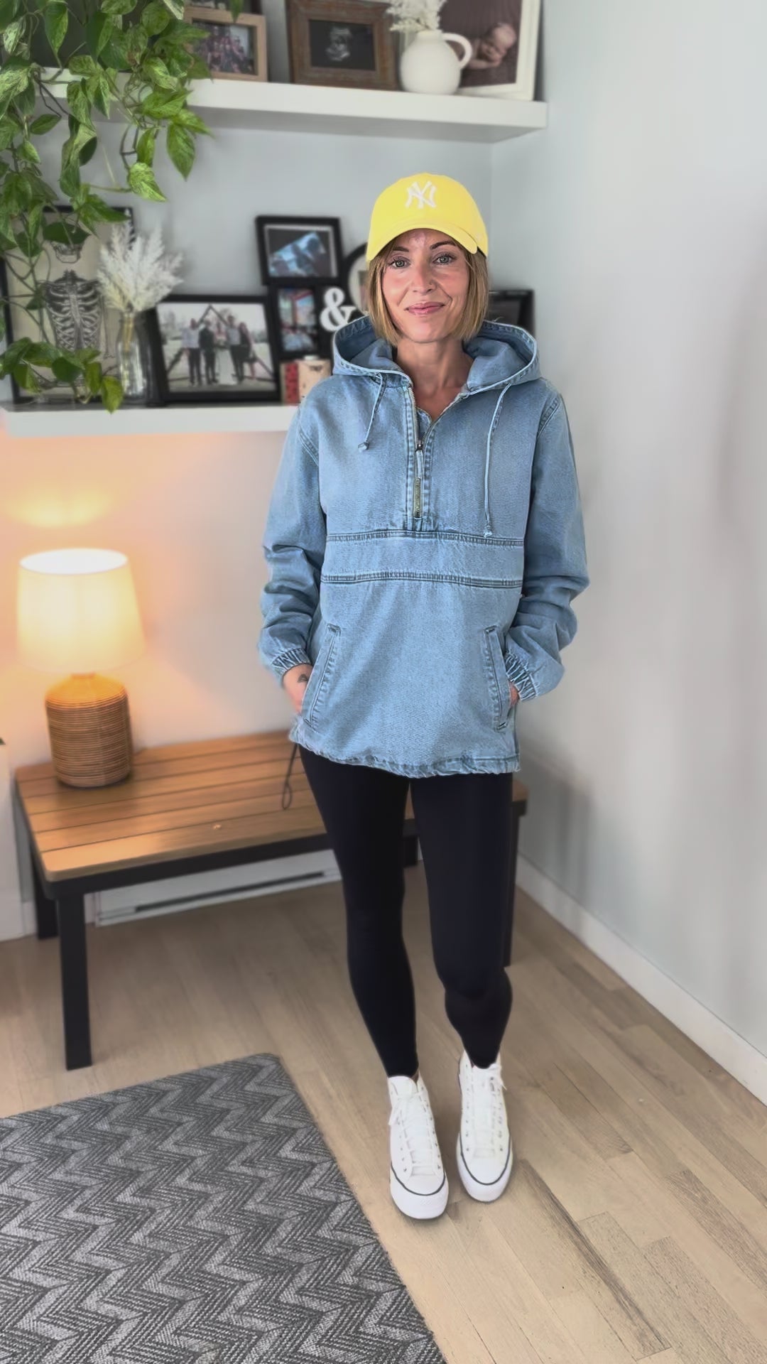 Bex Denim Hoodie Jacket- LIGHT WASH