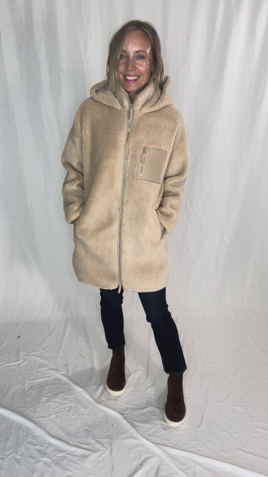 ONLY Sascha Sherpa Jacket- CUBAN SAND