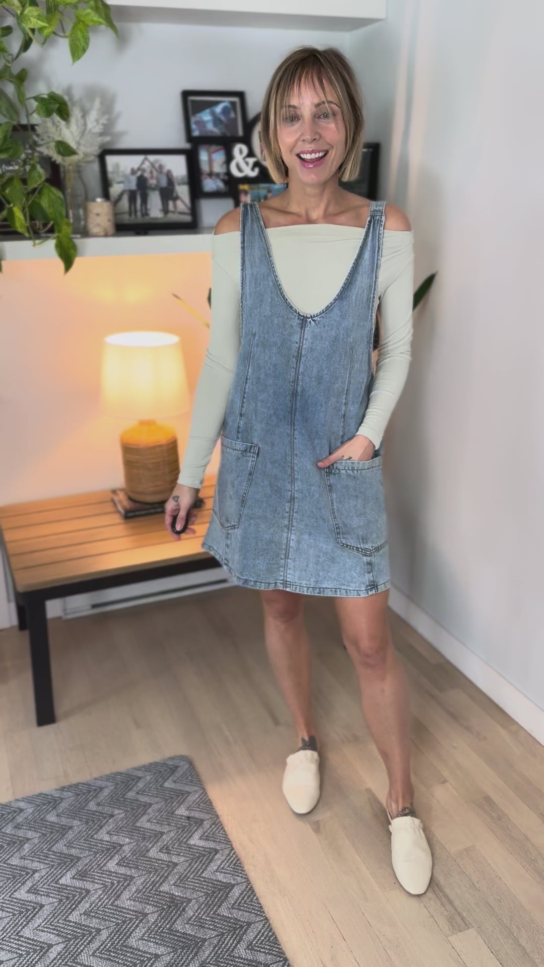 Paisley Denim Dress- LIGHT DENIM