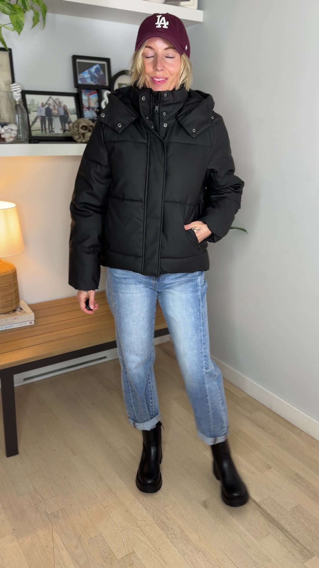 Only Agnes Water Repellent Puffer Jacket- BLACK