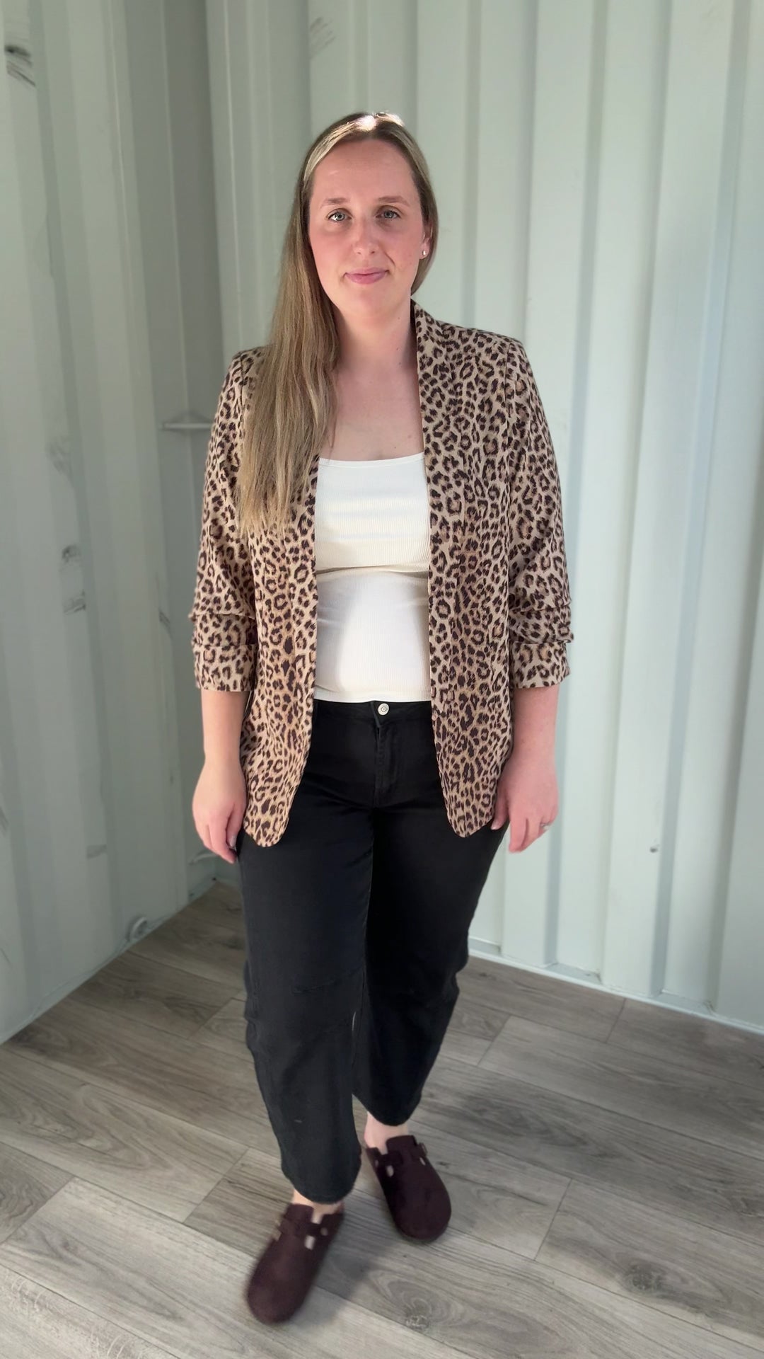 Only Bosella 3/4 Blazer- LEOPARD
