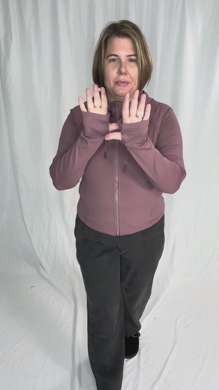 MONO B Velocity Active Jacket- ROSE TAUPE