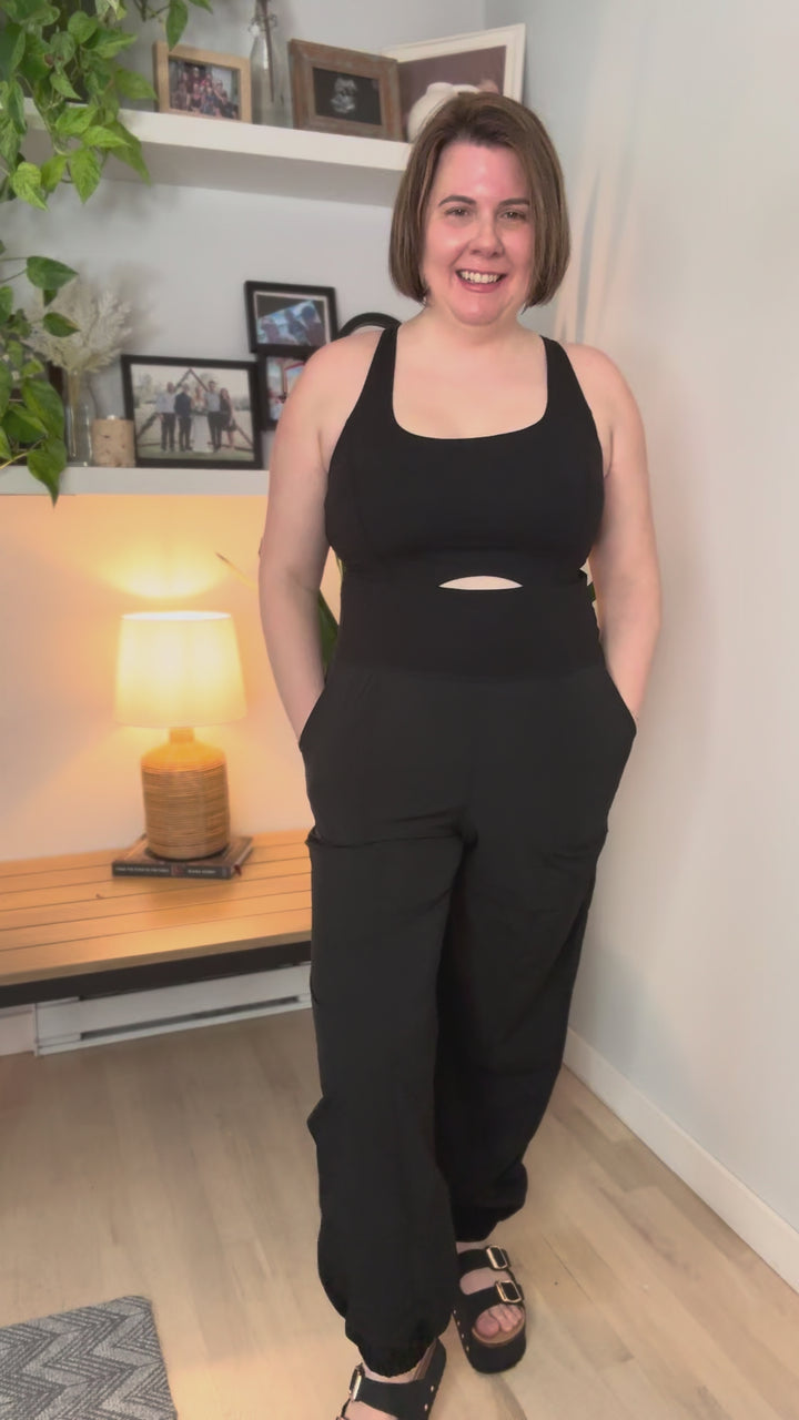 Only The Best Jumpsuit- BLACK